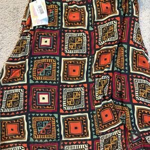 LuLaRoe Geometric Multicolor Skirt